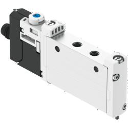 FESTO - Magneettiventtiili VUVG-L10-M52-M5-1R8L - 5/2-tieventtiili, monostabiili - Sisäinen ohjausilman syöttö - Pneumaattinen/mekaaninen jousipalautus - Linjaventtiili M5 - sähköliitäntälevyllä R8 - Hinta per 