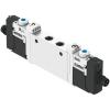 FESTO - Magnetventil VUVG-L10-P53-T-M7-1R8L - 5/3-vägsventil - intern pilotluftförsörjning - mekanisk fjäder - inline-ventil M7 - med elektrisk anslutningsplatta R8 - pris per styck