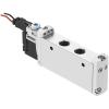 FESTO - Magneetventiel VUVG-L14-M52-G18-1H2L-W1 - 5/2-wegventiel, monostabiel - interne stuurluchttoevoer - pneumatische/mechanische veer - mofventiel G1/8 - met elektrische aansluitplaat H2 - prijs per stuk