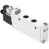 FESTO - Magneetventiel VUVG-L14-M52-G18-1R8L - 5/2-wegventiel, monostabiel - interne stuurluchttoevoer - pneumatische/mechanische veer - mofventiel G1/8 - met elektrische aansluitplaat R8 - prijs per stuk