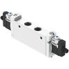 FESTO - Magnetventil VUVG-L18-P53-T-G14-1R8L - 5/3-vägsventil - intern pilotluftförsörjning - mekanisk fjäder - inline-ventil G1/4 - med elektrisk anslutningsplatta R8 - pris per styck
