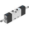 FESTO - Magnetventil VUVS-L20-P53C-G18-F7 - 5/3-vägsventil stängd - utan magnetspole - mekanisk fjäder - intern eller extern pilotluftförsörjning - pris per styck