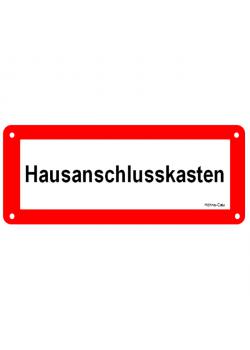 Hinweisschild für Photovoltaik-Anlagen - "Hausanschlusskasten"