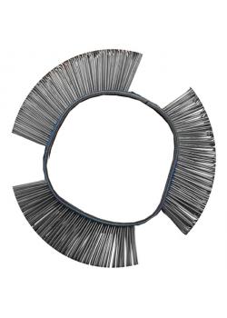 Stålborste - rund - dimensioner 103 x 23 x 0,5 & 103 x 23 x 0,7 mm - rak och vinklad