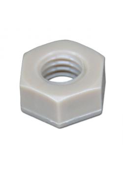 Hex nut PC - Transparent - DIN 934 - M 2 - bredde 4,0 mm - 1,6 mm højde