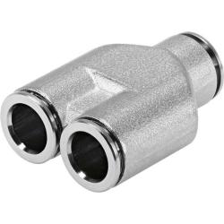 FESTO - NPQH-Y - Y-Steckverbindung - Messing vernickelt - Nennweite 5,5 bis 9,5 mm - VE 10 Stück - Preis per VE