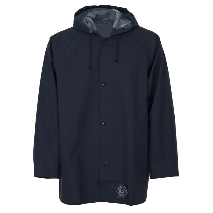 Jas - OCEAN - waterdicht - 80 cm - met capuchon - XL tot 3XL - marineblauw