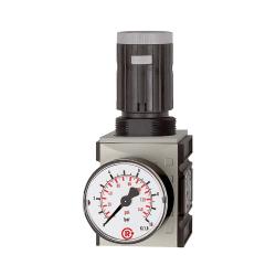 Drukregelaar FUTURA - BG 1 tot BG 4 - G 1/4" tot G 3/4" - PE max. 16 bar - Regelbereik 0,1-1 tot 0,5-16 bar - incl. manometer