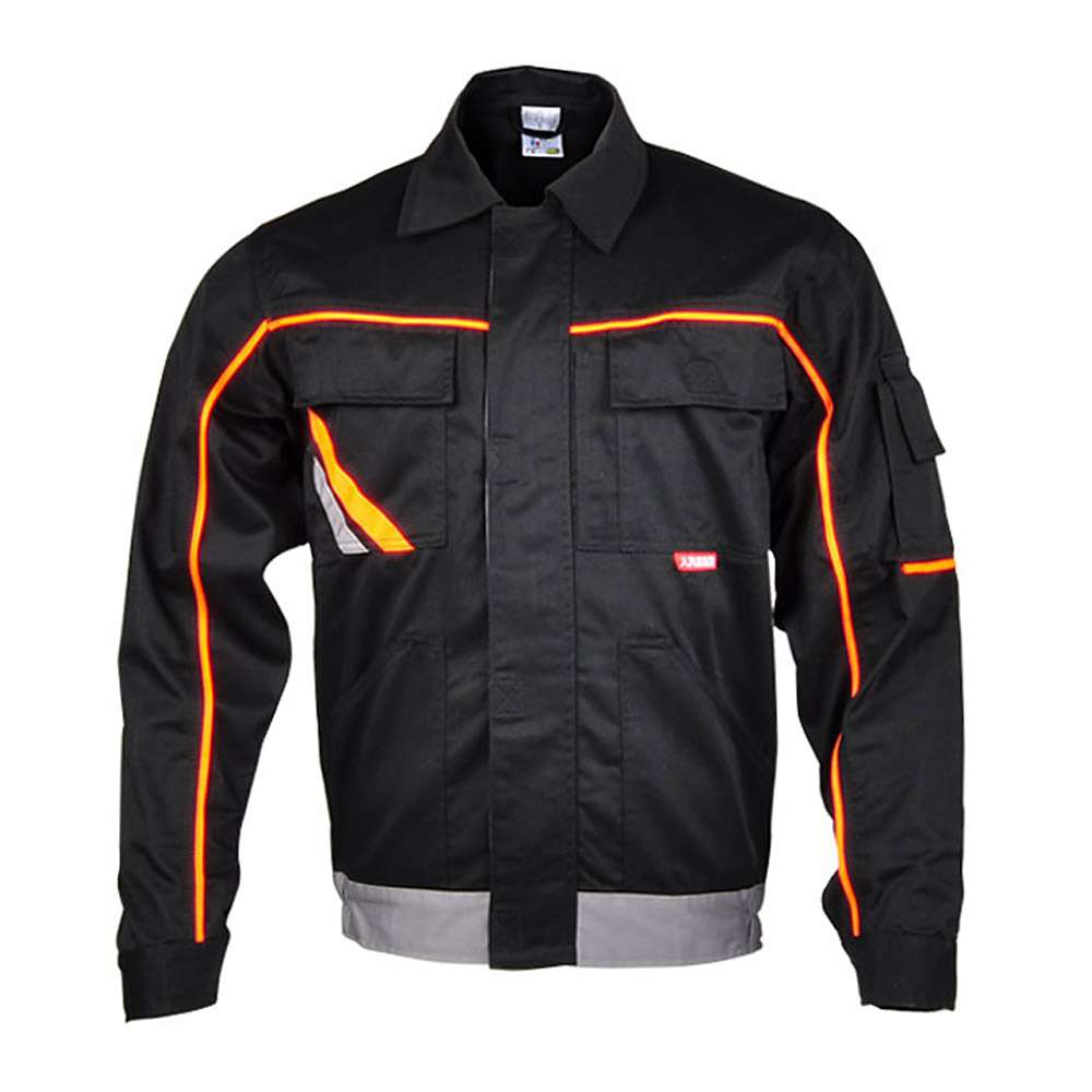 Bundjacke " Visline" - V2 - Applikationen warnorange/warngelb