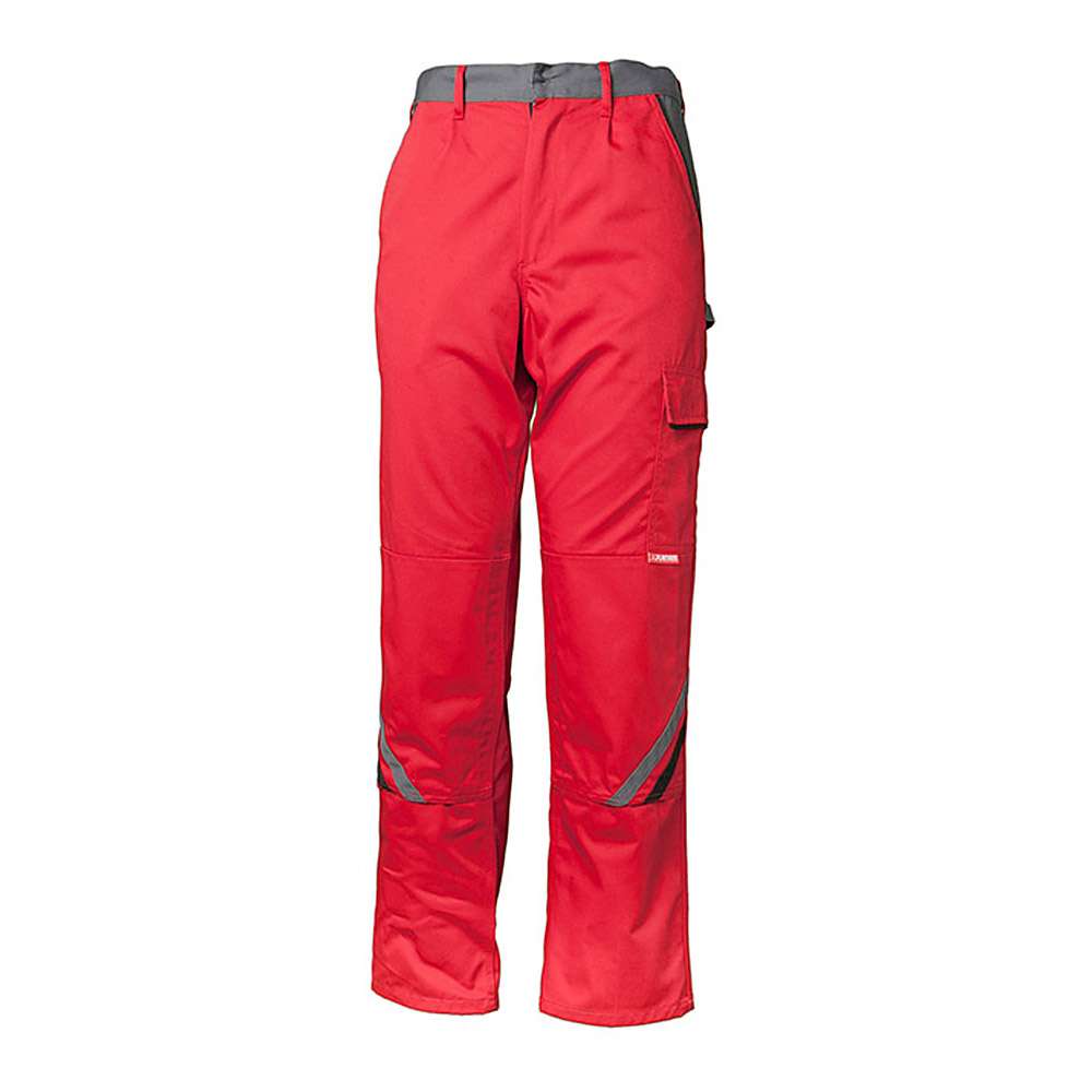 Pantalón Planam "Highline" - 35/65% MG - rojo/pizarra