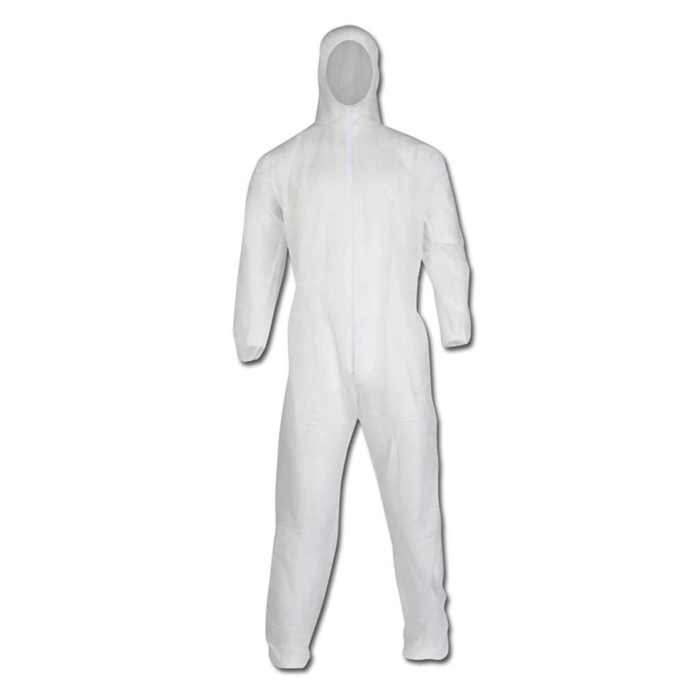 Overall "SCHÖNEBERG" 100% PP - 40 g/m²  Kleur wit