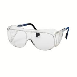 Schutzbrille - UVEX &Uuml;berbrille - Farblos - Farbe Rahmen blau/schwarz -  Polycarbonat - UV 400 - Preis per St&uuml;ck