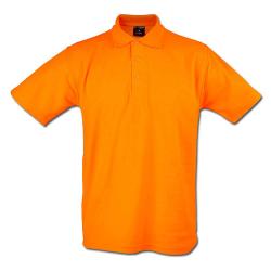 Restposten - Poloshirt - Gr. XS - orange - 50% PES - 50% CO - 220 g/m² - 60°C waschbar - sehr robust - gestrickter Kragen - für Freizeit und Beruf - "Classic"