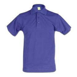 Existencias restantes - Polo - talla M - azul real - 50% PES - 50% CO - lavable a 60°C - muy robusto - cuello reforzado - espalda alargada - "Active"