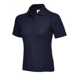 Existencias restantes - Polo - talla 4XL - azul marino - 50% PES - 50% CO - corte ideal - aberturas laterales - cuello reforzado - espalda alargada - "Ladies Pique"