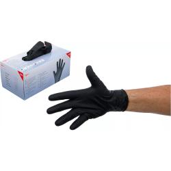 Bo&icirc;te de gants jetables - nitrile - avec adh&eacute;rence renforc&eacute;e - taille L - 100 pi&egrave;ces