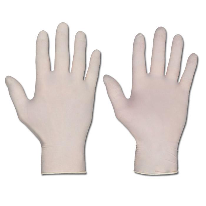Gants jetables "Semperguard" - latex - latex naturel non poudré - taille S à XL - norme EN 374, cat.3, EN 455