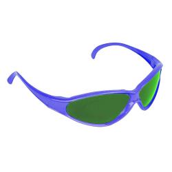 Lunettes à monture – risques mécaniques généraux, rayonnement optique (UV/IR/soudage) – couleur noir / bleu / jaune