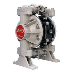 ARO Pro-Serie 1/2" - Doppelmembranpumpe Kunststoff - Typ 666053-389 - F&ouml;rderdruck max. 6,9 bar - Medienber&uuml;hrte Geh&auml;useteile Polypropylen - F&ouml;rdermenge max. 49,2 l/min