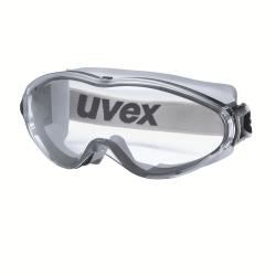 Vollsichtbrille - UVEX ultrasonic - farblos - grau schwarz - beschlagfrei - extrem kratzfest - chemikalienbest&auml;ndig - Preis per St&uuml;ck