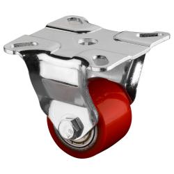 Bockrolle kompakt - Anschraubplatte - PU-Rad - Rad-&Oslash; 35 mm - Bauh&ouml;he 58 mm - Tragkraft 100 kg - Preis per St&uuml;ck
