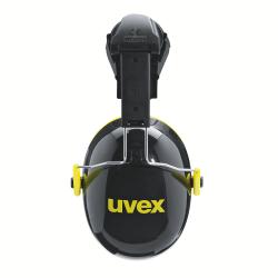 Kapselgeh&ouml;rschutz - UVEX K2H - EN 352-3 - D&auml;mmwert 30 db - mit Helmbefestigung - Farbe schwarz/gelb - Preis per Paar