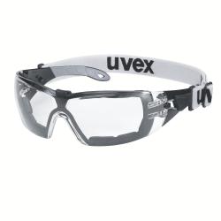 Schutzbrille - UVEX phoes guard - Standard Gr&ouml;&szlig;e - farblos - mit Zusatzrahmen und Kopfband- Preis per St&uuml;ck