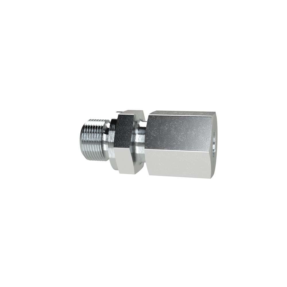 Złączka wkręcana prosta - Stal ocynkowana - M10x1.0 do R 1 - Średnica zewnętrzna rury od 6 mm do 25 mm