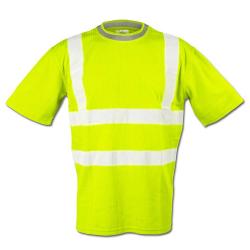 Hoge zichtbaarheid shirt "STEVEN" - maat S tot XXXL - fluorescerend geel - EN ISO 20471 klasse 2