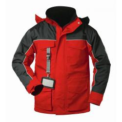 Thermo-Parka - "Goswick" - atmungsaktiv - Wassersäule - rot/schwarz - Größen S–XXXXL