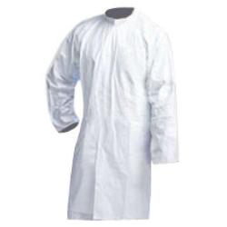 TYVEK® 500 Bata de laboratorio - PE spunbond - cuello alto - 3 bolsillos - blanca - talla M a XXL - PU 50 unidades - precio por PU