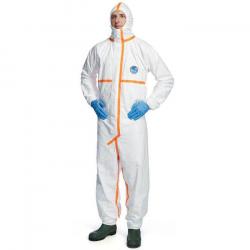 Kostium "TYVEK" - biały / pomarańczowy - M-XXXL