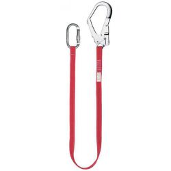 Snor - "LT-101" - 1m - med st&aring;lskrue karabinhage - i henhold til EN354/EN 358