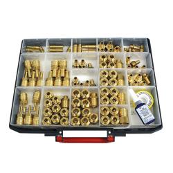 Caja de surtido - Acoplamientos de cierre r&aacute;pido - Lat&oacute;n pulido - Di&aacute;metro nominal 7,2