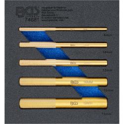 Insert pour chariot d'atelier 1/6 - Jeu de mandrins en laiton - Diam&egrave;tre de 6 &agrave; 19 mm - 5 pi&egrave;ces