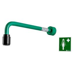 H&auml;t&auml;suihkuvarsi - ClassicLine - ruostumatonta ter&auml;st&auml;, muovia - 3/4 tuuman ulkokierrevesiliit&auml;nt&auml; - sein&auml;asennukseen