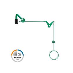 Awaryjny prysznic do ciała - z przełącznikiem na drążku pociąganym - montaż natynkowy nad drzwiami - 50 l/min.