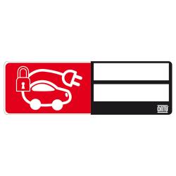 Informatiebord - CATU AP-550-M2 - "Hoogspanning" - 440x140 mm - kunststof - met magneetvoet