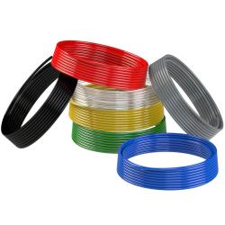 Polyamidslang - r&ouml;d - ytterdiameter 4 till 14 mm - v&auml;ggtjocklek 1 till 1,5 mm - PN 11 till 49 bar - l&auml;ngd 25 m - pris per rulle