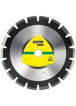 Diamant doorslijpschijf DT 602 A - diameter 300 tot 500 mm - boring 20 tot 25,4 mm - lasergelast - breed getand