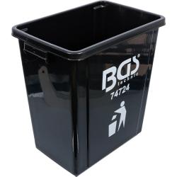 Waste bin &ndash; black &ndash; 340 x 220 x 350 mm &ndash; capacity 20 l &ndash; for wall unit system