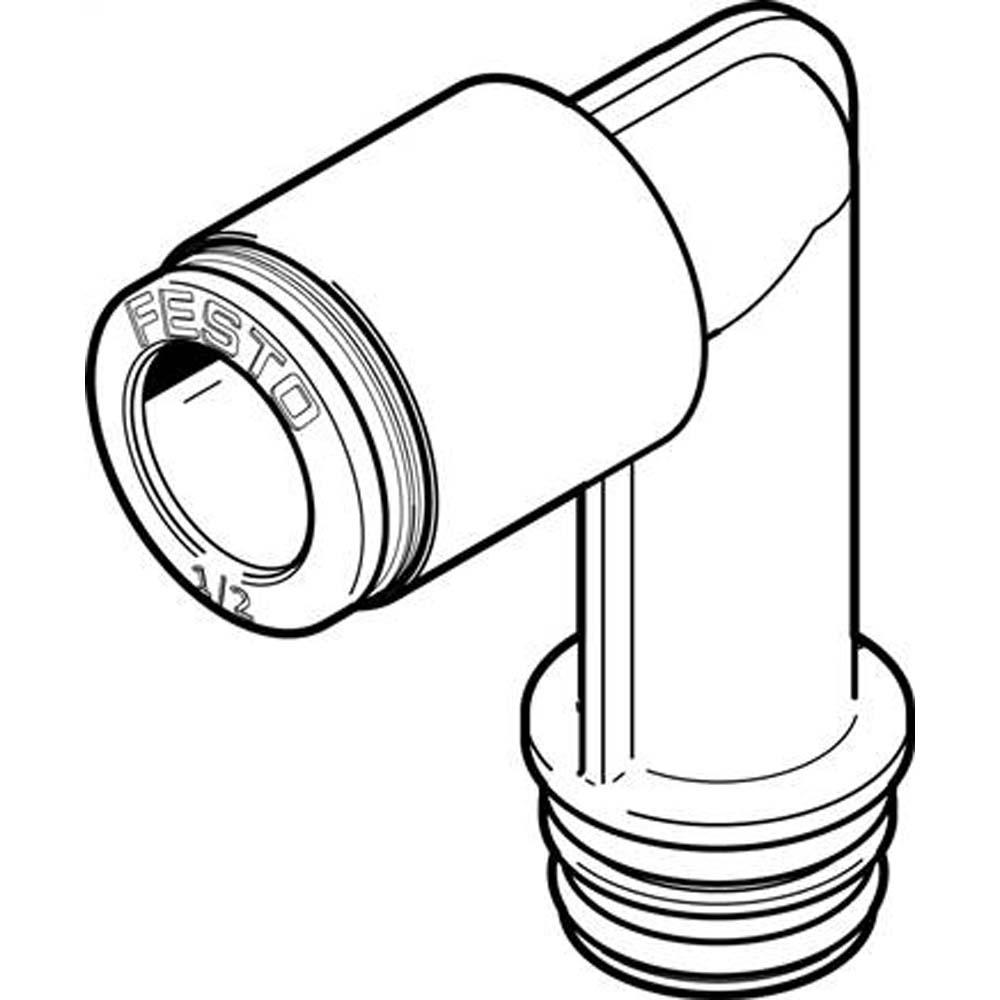 FESTO - QSPLLKG-U - Patron - PA-forsterket - 10 til 20 mm - Slange ytre Ø 1/8" til 1/2" - Pakke med 10 - Pris per pakke