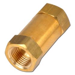 Válvula antirretorno - Latón - Rosca interior G 1/4" a G 1" - DN 8 a 22 - Presión de apertura ~ 0,1 bar - PN 16