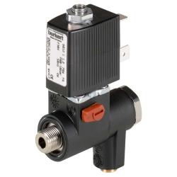 3/2-vejs magnetventil - type 6012 - direkte virkende - PA - Banjo G 1/4" - 0 til 10 bar - 230 V - -10 til 60 °C - NW 1,2