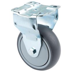 Ruota fissa per apparecchi pesanti - Ruota in materiale termoplastico - &Oslash; della ruota 100 mm - Altezza totale 135 mm - Portata 100 kg - Prezzo al pezzo