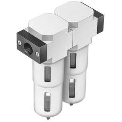 FESTO - Combinazione di filtri fini LFMBA-D-A - Scarico della condensa completamente automatico - Filtro in fibra 0,01 µm - varie dimensioni - da G 1/8 a G 1 - Prezzo per pezzo