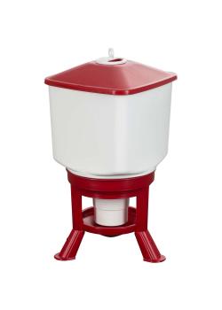 Abreuvoir pour volailles Kubic - qualité alimentaire - 40 à 50 l - rouge/blanc - prix par pièce