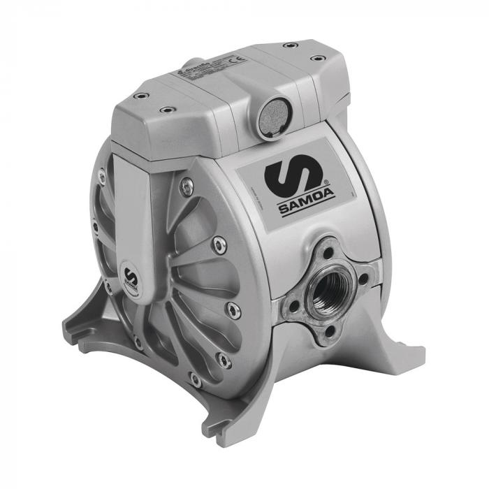 SAMOA membraanpomp DF100 - behuizing aluminium - diverse membranen - diverse kogels - debiet 100 l/min - 1" BSP
