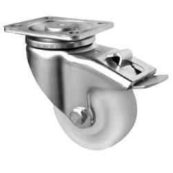 CASCOO Rotella girevole per carichi pesanti leggera con freno totale - Serie V0Z0 - Ruota in PA - &Oslash; della ruota da 75 a 125 mm - Altezza totale da 117,5 a 165 mm - Portata da 300 a 700 kg - Prezzo al pezzo