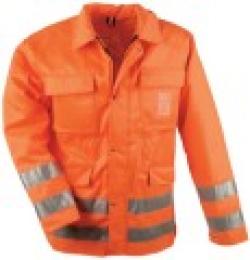 Skyddsjacka "LINDE" - 20/80% blandväv - varselfärg  - 245 g/m²
